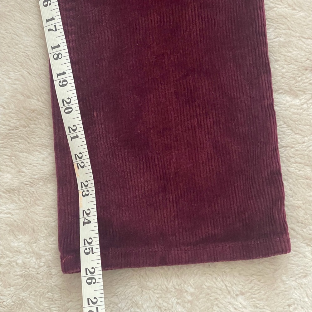 Universal Thread Burgundy Corduroy High Rise Skinny Jeans - Picture 10 of 10